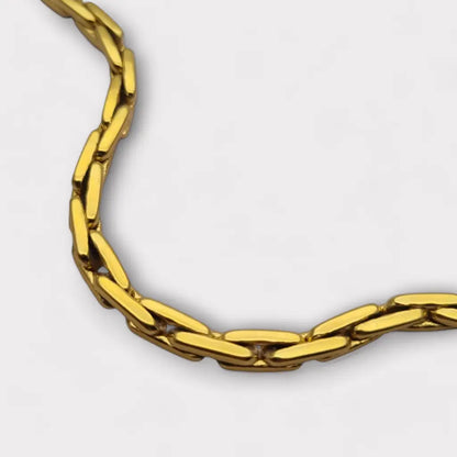 Pulsera de eslabones oro vintage para mujer joyería retro glamour los 80