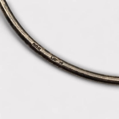 Pulsera de plata 900 con cabezas carnero en los extremos símbolo fuerza