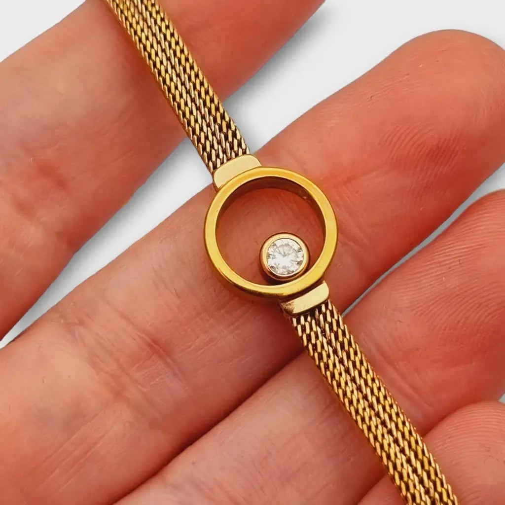 Pulsera Skagen Elin de oro vintage joyería danesa pulsera con detalle