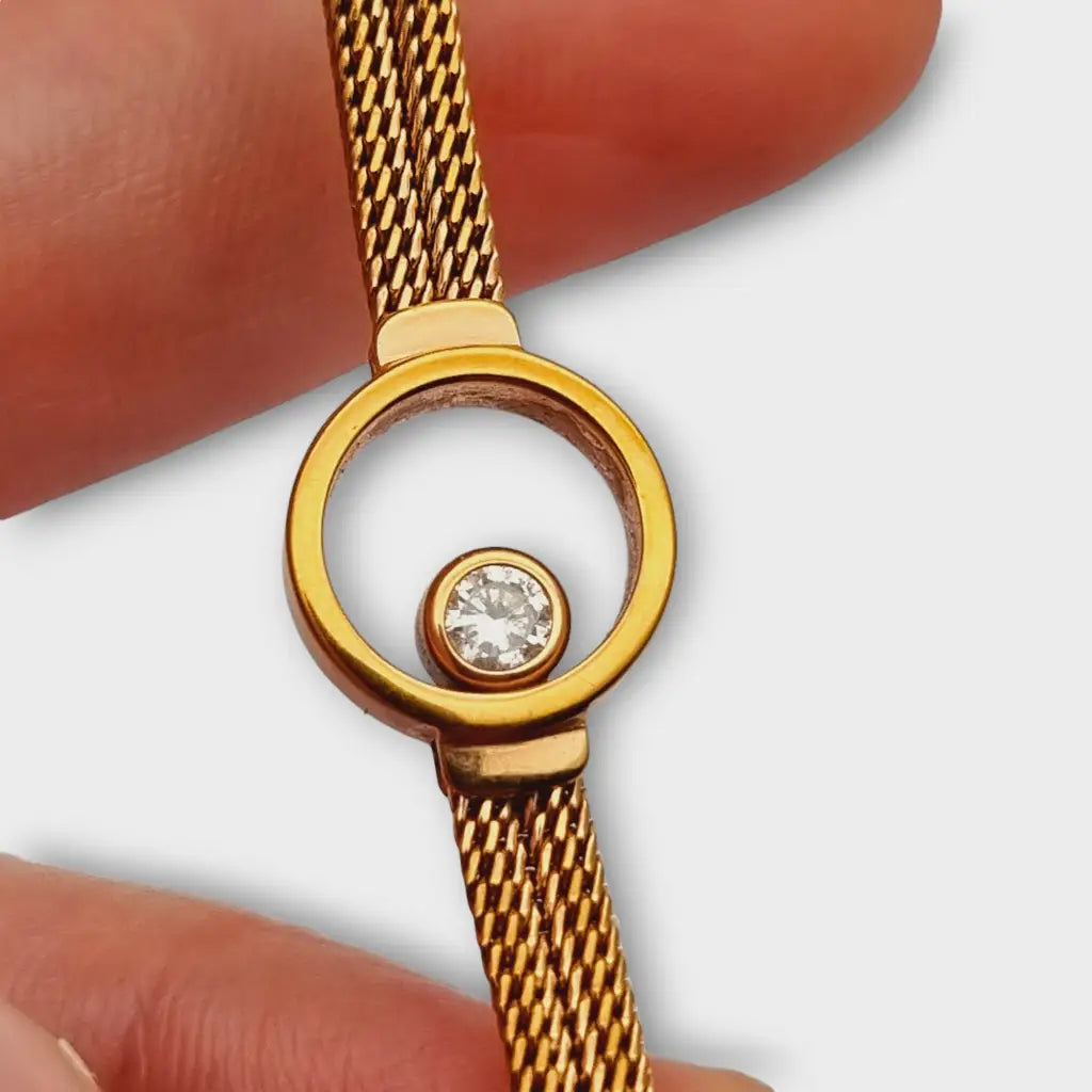 Pulsera Skagen Elin de oro vintage joyería danesa pulsera con detalle