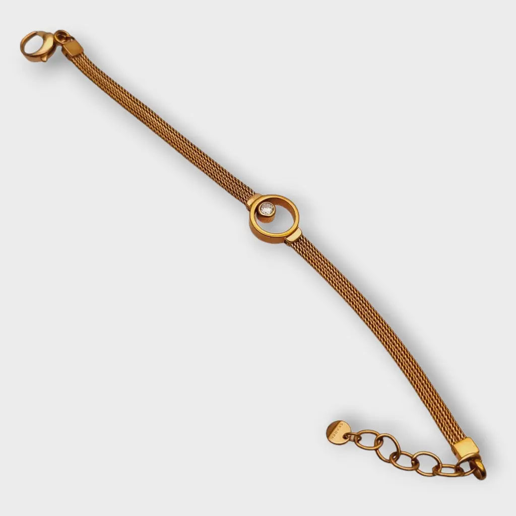 Pulsera Skagen Elin de oro vintage joyería danesa pulsera con detalle