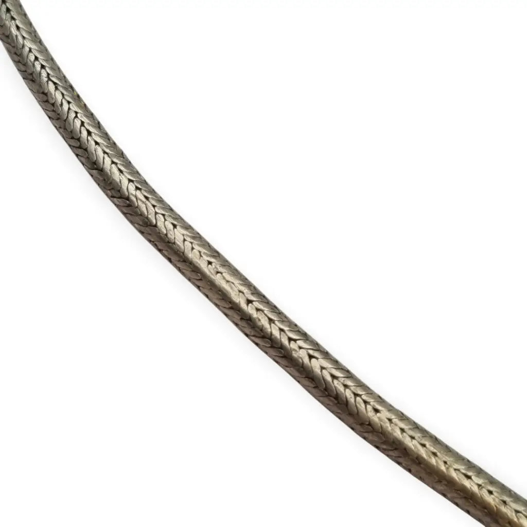 Pulsera vintage de plata 925 con cadena serpiente trenzada y cierre gancho