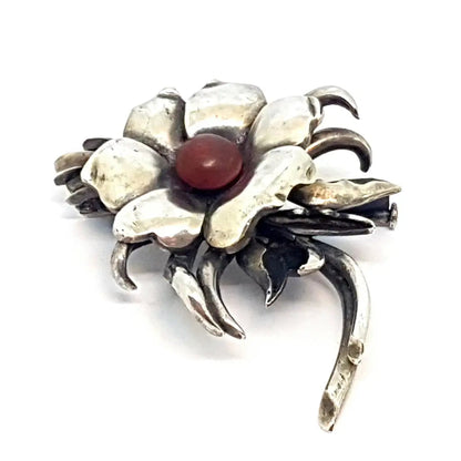 Ramo de flores Broche plata Circa 1960. original Joyería antigua