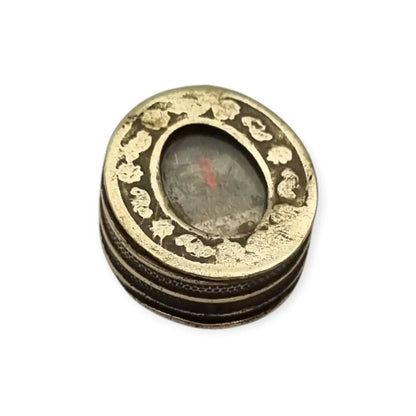 Relicario antiguo con imagen de la virgen reliquia colgante devocional