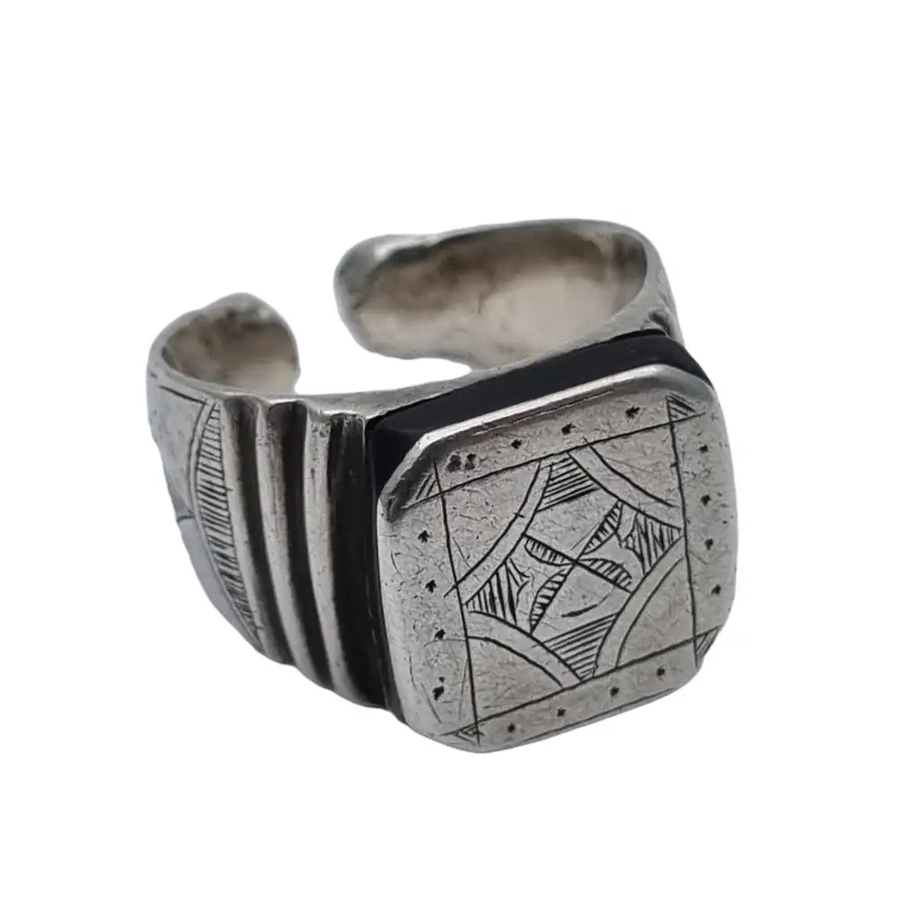 Anillo tribal tuareg anillo de plata africana bereber