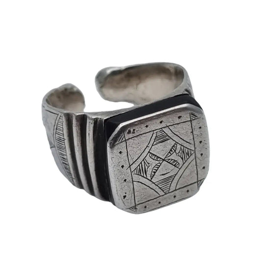 Anillo tribal tuareg anillo de plata africana bereber