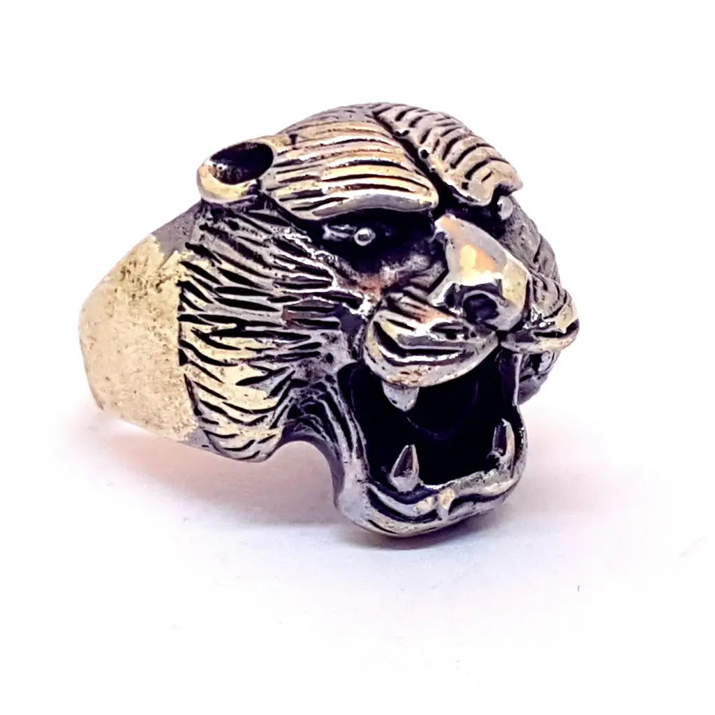 Anillo pantera plata joyería animal anillo felino para mujer anillos gruesos