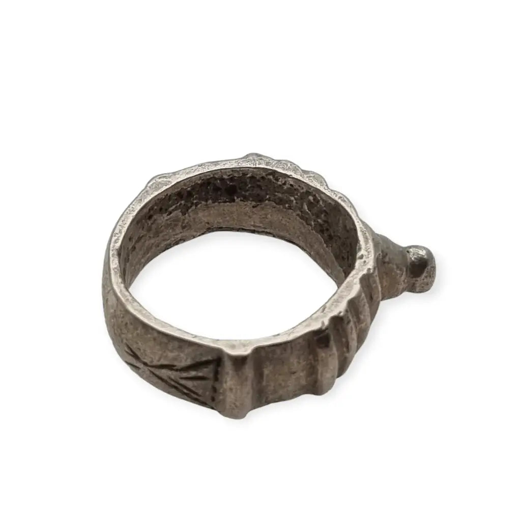 Anillo Antiguo Marroquí Joyería de plata Étnica Tribal para Coleccionistas.