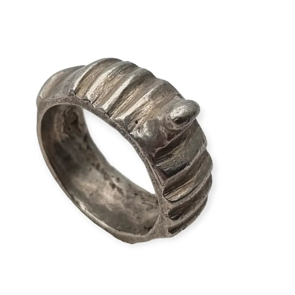 Anillo Antiguo Marroquí Joyería de plata Étnica Tribal para Coleccionistas.