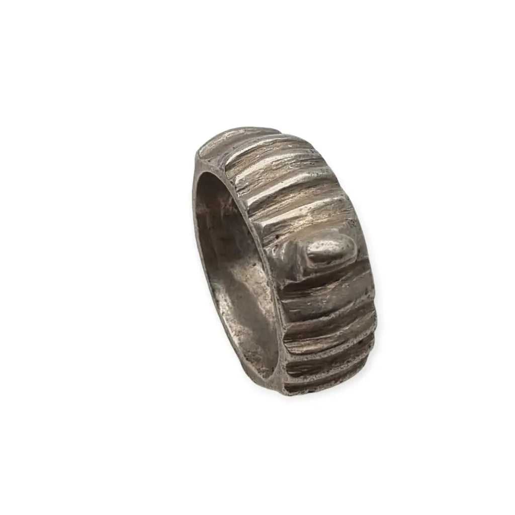 Anillo Antiguo Marroquí Joyería de plata Étnica Tribal para Coleccionistas.