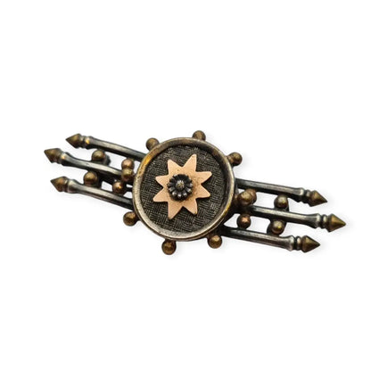 Broche victoriano de estrella 8 puntas circa 1900 regalos