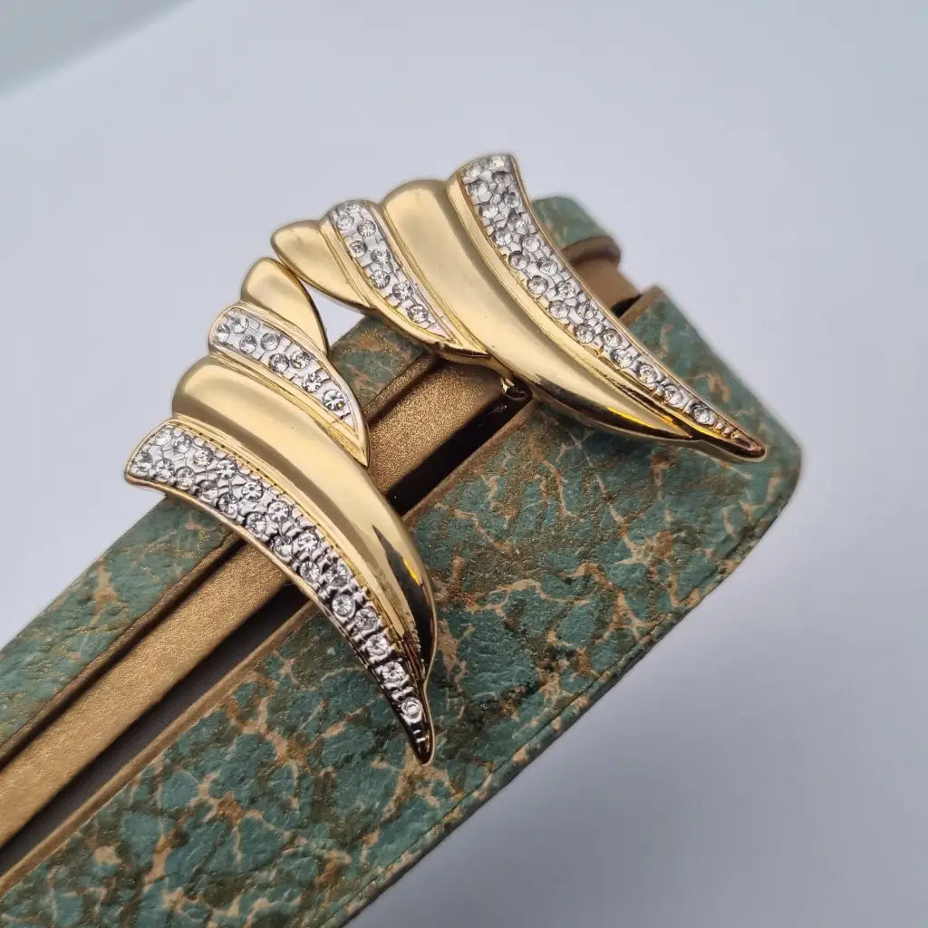 NOS Vintage Auténticos Años 80 Pendientes de Clip Joyería Moda