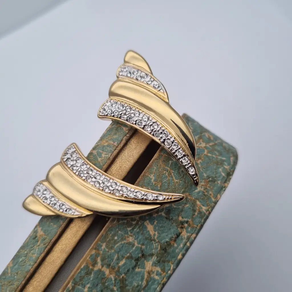 NOS Vintage Auténticos Años 80 Pendientes de Clip Joyería Moda