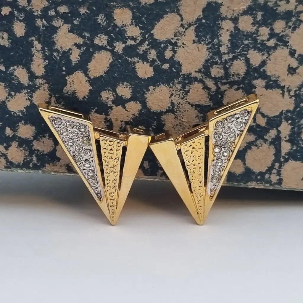 NOS Vintage Auténticos Años 80 Pendientes de Clip Joyería Moda