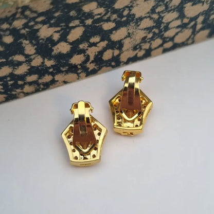 NOS Vintage Auténticos Años 80 Pendientes de Clip Joyería Moda