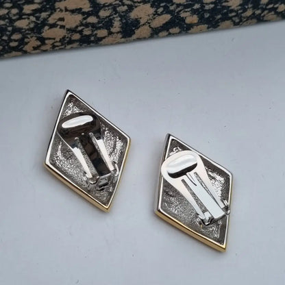 NOS Vintage Auténticos Años 80 Pendientes de Clip Joyería Moda Tendencia