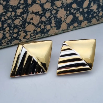 NOS Vintage Auténticos Años 80 Pendientes de Clip Joyería Moda Tendencia